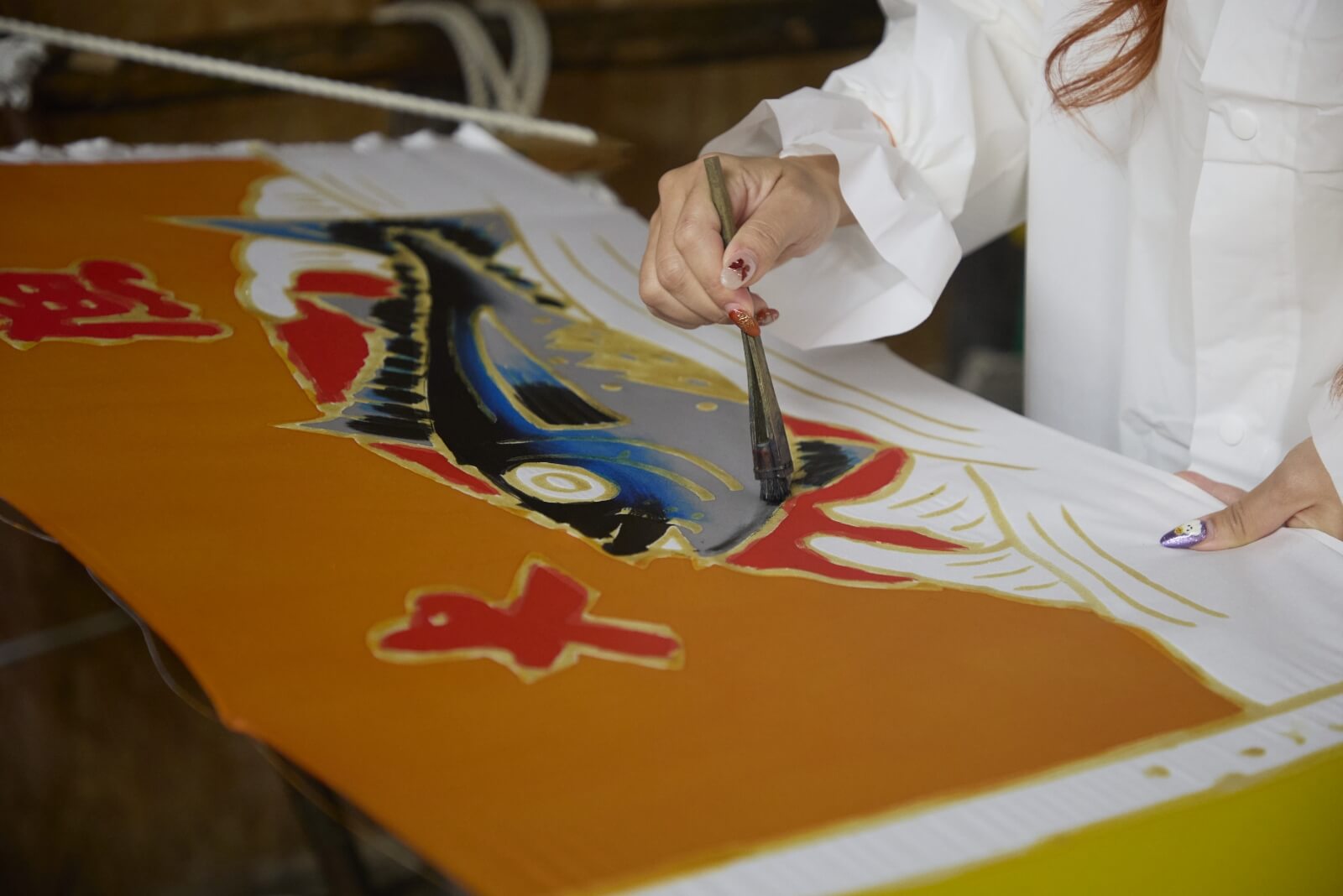 Photo of the Creating Original Tairyo-bata—Fishermen’s Flags Celebrating a Big Catch