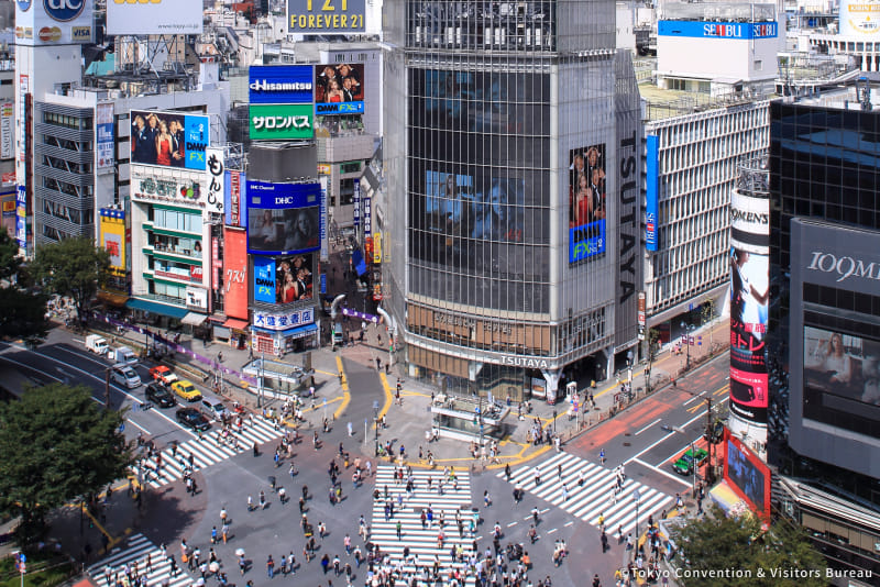 Photo of the Shibuya Scramble Crossing