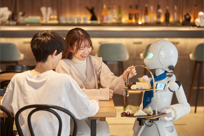 Photo of the Avatar Robot Cafe DAWN ver.β