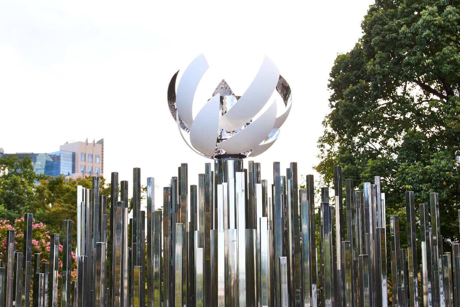 Photo of the “Stone & Light Plaza” within the Symbol Promenade Park