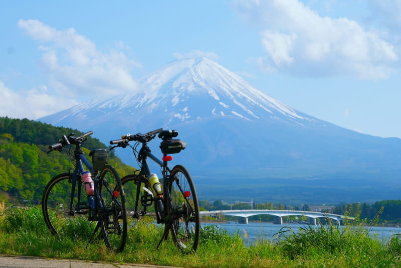 Photo of the Lake Yamanaka Cycling Road<br />(Cycling Experience)